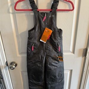 Champion Black Snow Bib with Pink Details